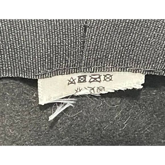 Black Wool Cloche Hat with Band Winter Fall Fashion Hat Floppy Boho Gold Accents - Picture 5 of 9